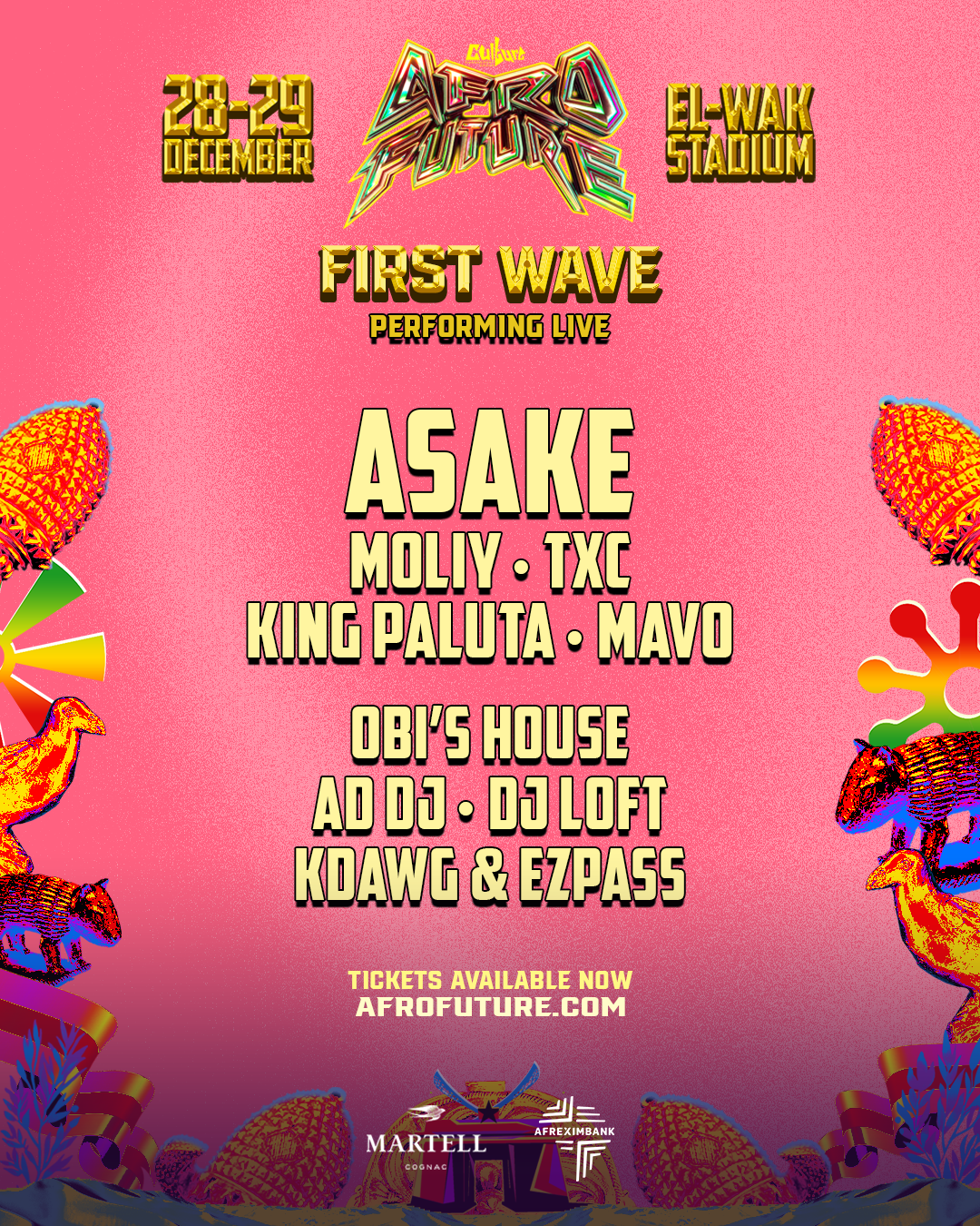AfroFuture line up Day One
