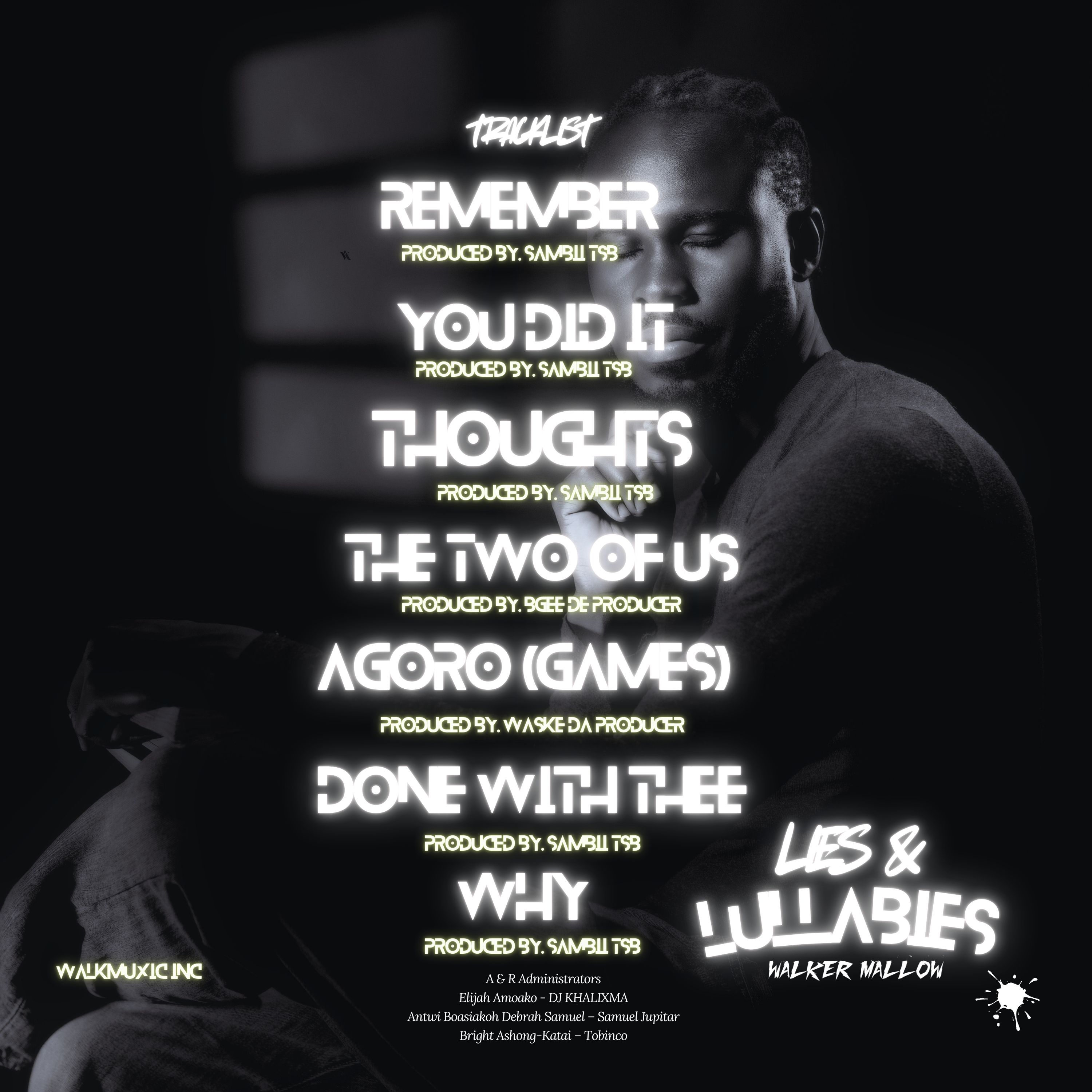 TRACK LIST - LIES & LULLABIES&nbsp;